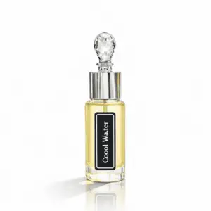 Oceanic Blue by Saadour - Blue glass attar bottle, impression of Davidoff Cool Water perfume oil for men.